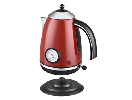 Hervidor de Agua Retro TEAM KALORIK Tkg Jk 1046 R Retro 1.7 L Rojo Termómetro Integrado