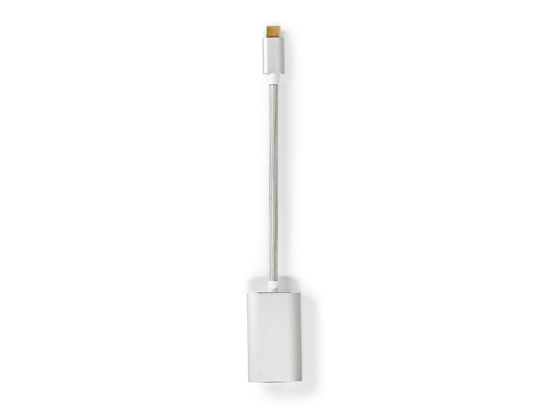 Nedis Cctb64580Al02 Adaptador de Cable de Video 0.2M Usb Tipo-C Mini Displayport Plata