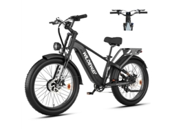 Bicicleta Eléctrica Daul Motor Wildeway Soared-max, 48 V, 30 Ah, 2600 W, 136 Nm, Negra