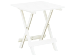 Mesa Plegable De Jardín Plástico Blanco 45x43x50 Cm