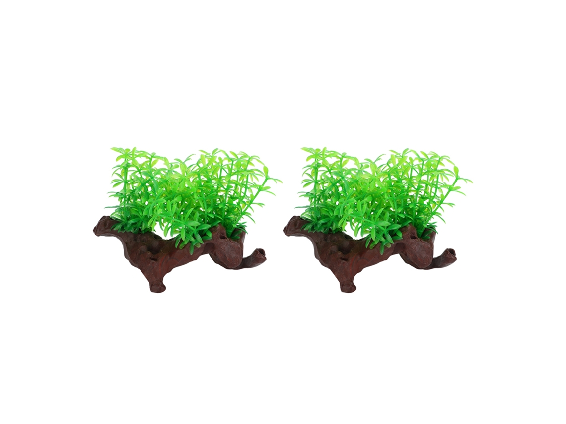 2 piezas de plantas decorativas de alta simulación para acuario