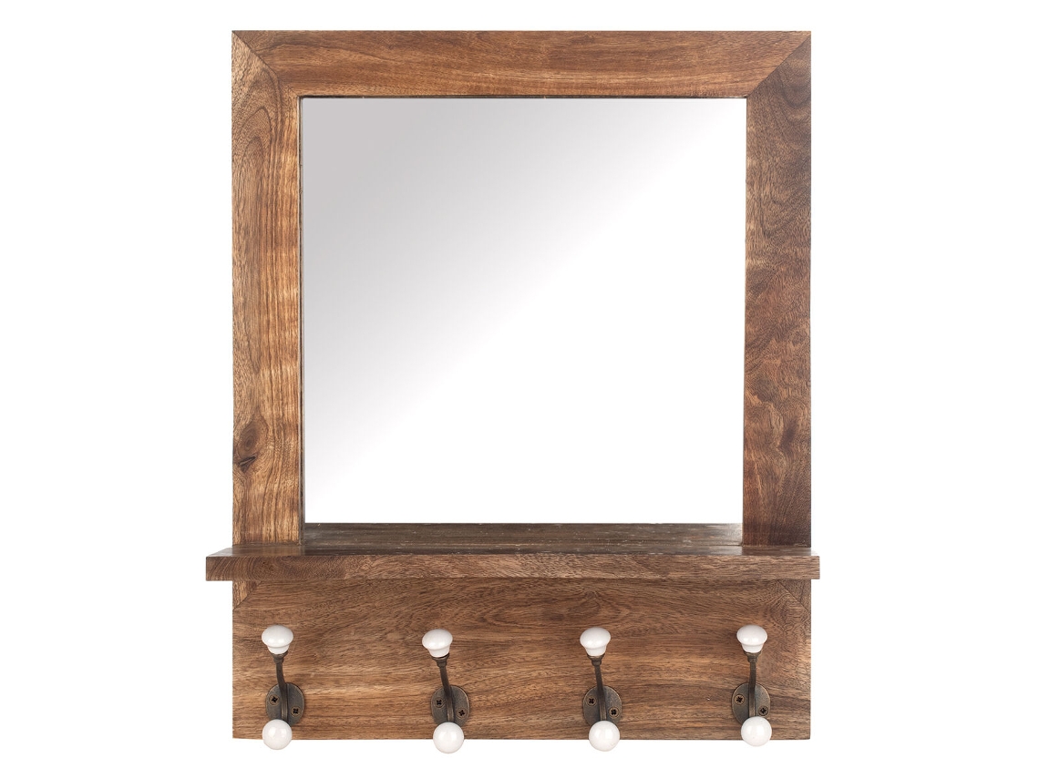 Perchero de Pared SIGNES GRIMALT Espejo Madera 12x54x44 cm