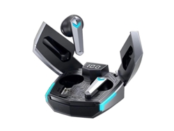 Auriculares Bluetooth True Wireless  Gaming Deportes Correr Gris