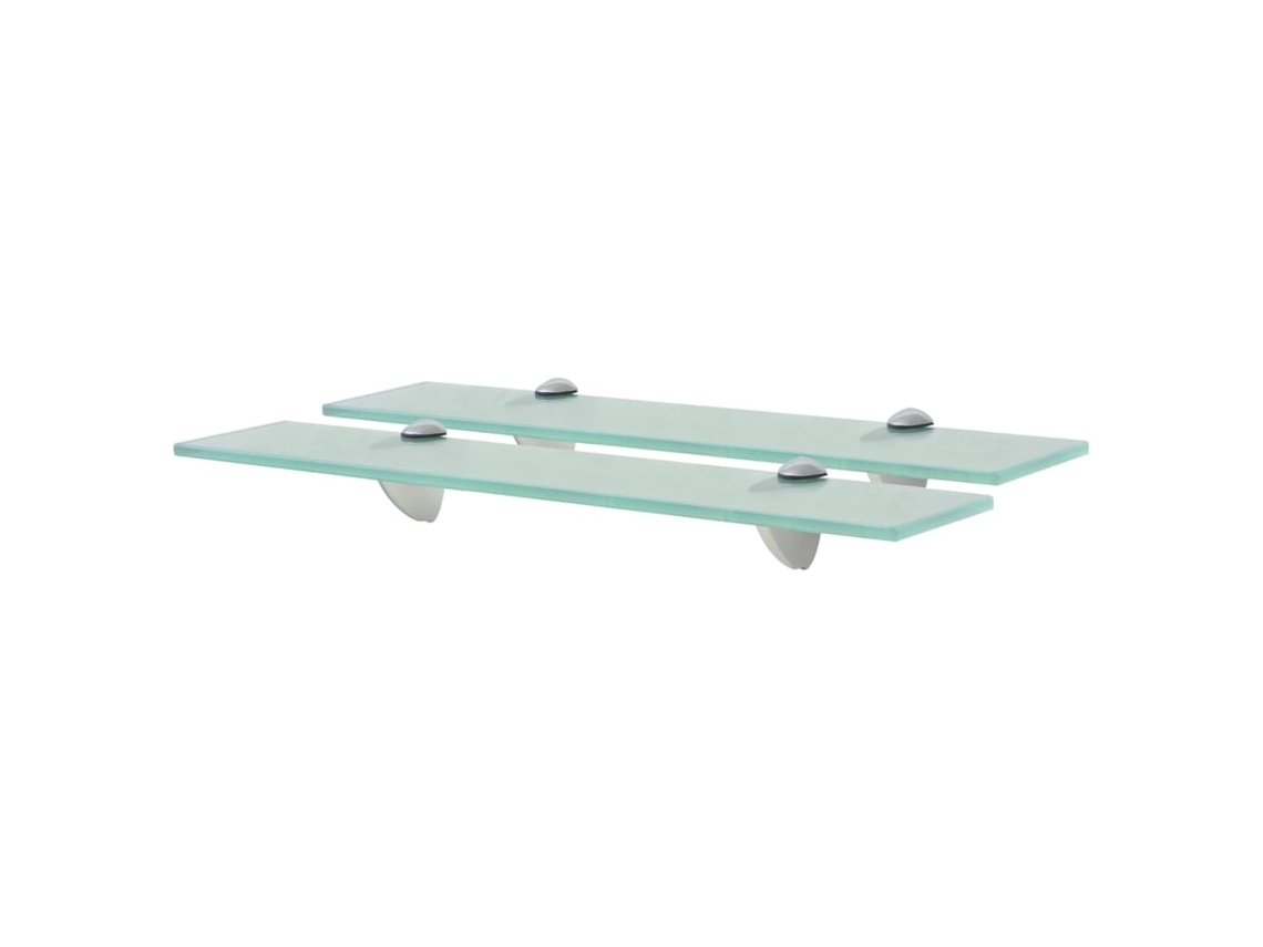 Estantes flotantes de cristal (2 unidades, 50 x 10 cm, 8 mm, DKD), decoración del hogar