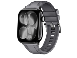 Correa para Apple Watch de 46/49/45/44 mm - Caucho de fluorocarbono con textura de diamante en ambos lados