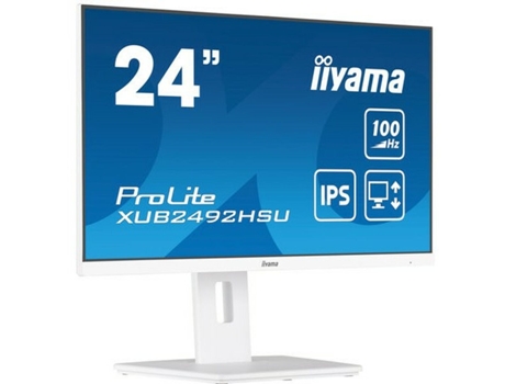 Monitor IIYAMA XUB2492HSU-W6 (Blanco - Full HD - LED - IPS - AMD FreeSync - Flicker free - NVIDIA G-SYNC - 23,8 - 0,4 ms)