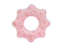 Flamingueo Flotador Infantil Hinchable Doble Válvula Pvc Donut Rosa