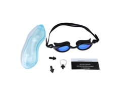 Gafas de natación para adultos, antivaho, impermeables y ajustables.