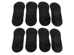 2026-4 Pares Calcetines Anti-deslizantes Para Mujer Ideal Para Pilates Barre Ballet Danza Entrenamiento Barefoot Talla Única Negro