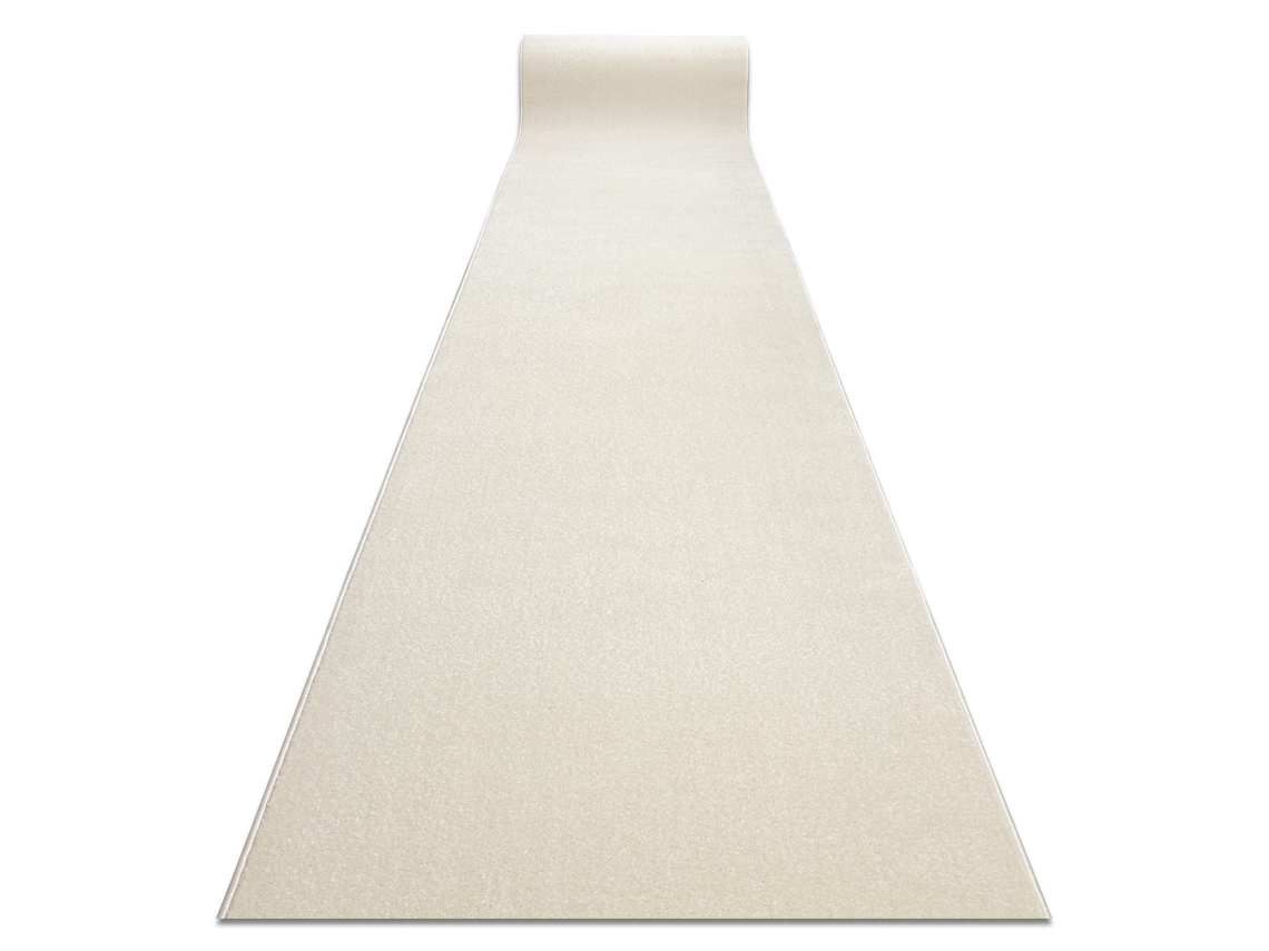 Alfombra de Pasillo Karmel Llanura, Un Color Blanco 80 cm