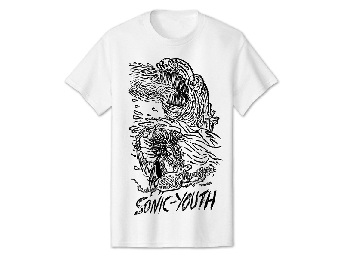 Sonic Youth Savage Brighton Beach (blanco ROCKINSTONE Talla:l)