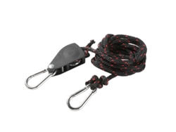 Polea Sencilla De Acero Inoxidable Con 2 Cierres Resistentes Y Cable Largo Ajustable Para Elevar Lámparas (2 M).