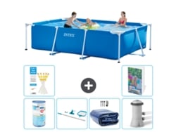 Intex Piscina Com Estrutura Retangular - 300x200x75 Cm - 7-peças S20