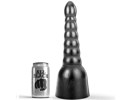 Estimulador ALL BLACK Dildo (34 cm)