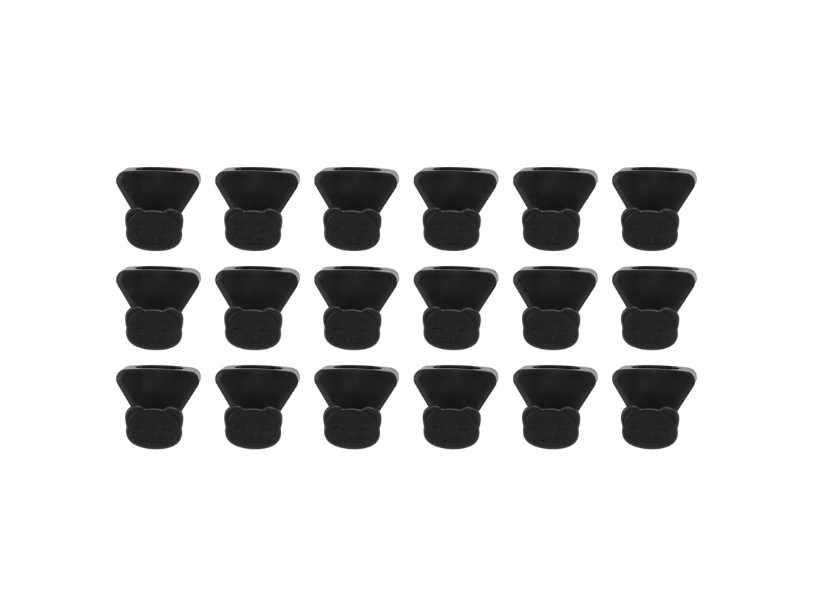 18 Ganchos, Conector Para Perchas, Extensor, Ahorra Espacio, Estilo De Dibujos Animados, Hecho De Material Abs Duradero.