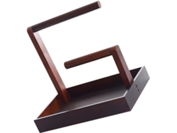Expositor Joyería Madera Maciza Bandeja Organizador Estable Pulseras Llaveros Collares Almacenamiento Práctico