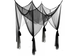 Mosquitera de cuatro postes para dosel de cama, dosel de cama de fácil instalación para camas dobles o individuales, cortinas de cama con dosel