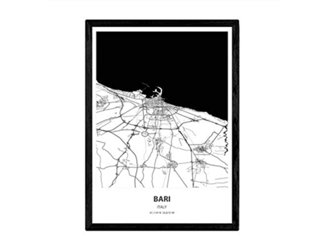 Poster NACNIC Mapa de Bari Italia (A3)