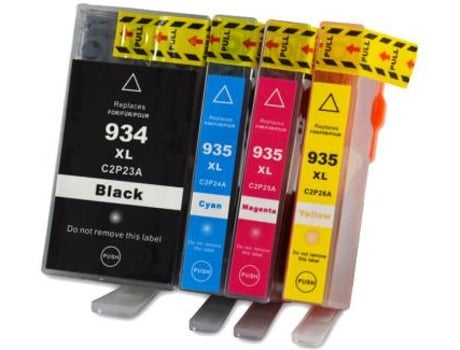 Cartucho de Tinta Compatible Hp 934Xl Hp935Xl (Pack 4)