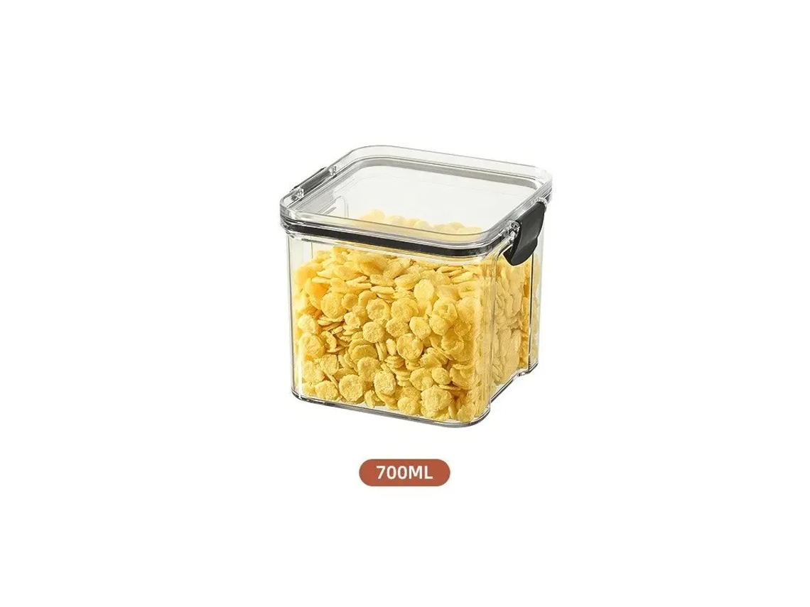 (700 Ml) Caja De Almacenamiento Ecológica A Prueba De Humedad Para Bocadillos De Cereales Integrales Y Frutas Secas