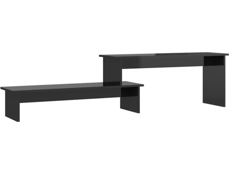 Mueble para la televisión VIDAXL Negro Madera contrachapada (180x30x43 cm)