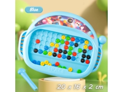 Tablero magnético Montessori de cuentas azul, dibujo interactivo, bolígrafo, concentración y entrenamiento creativo para niños Viewleaf