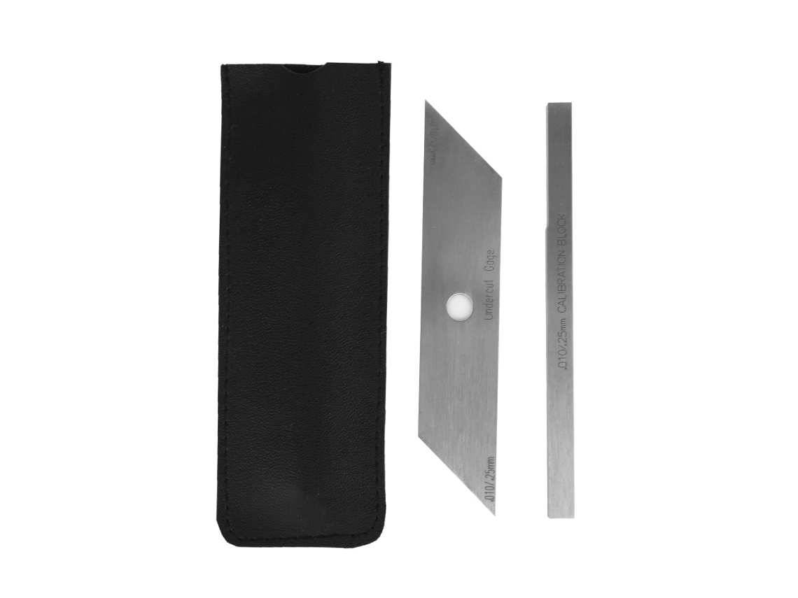 Calibrador De Socavado De Precisión De 2 Piezas Para Soldadura De Acero Inoxidable, Bloque De Calibración E Inspección.