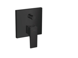 HANSGROHE Metropol monomando de baño oculto, manija de palanca, Color: Negro Mate