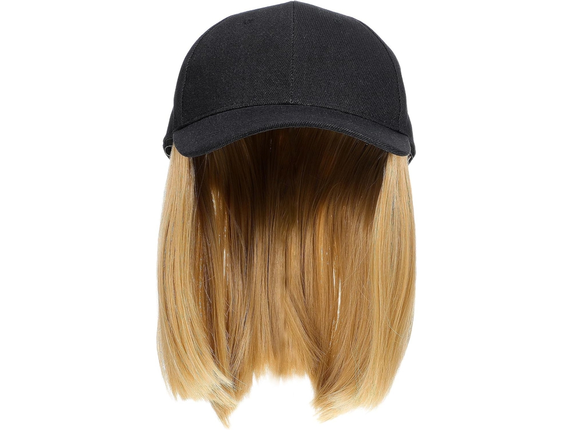 Touca Feminina Para Cabelo Com Chapéu De Beisebol Amarelo De Seda Resistente A Altas Temperaturas.