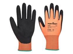 Guante Dermi-grip Npr15 - Nitrilo Arenoso Para Un Agarre Perfecto Naranja Negro / Xxl