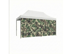 Lona Lateral De 450x200h Cm Para Cenador De Jardín Camuflaje