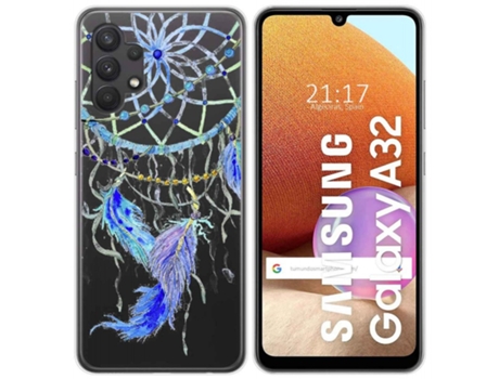 Carcasa Samsung Galaxy A32 4G TUMUNDOSMARTPHONE Dibujos Transparente Multicolor