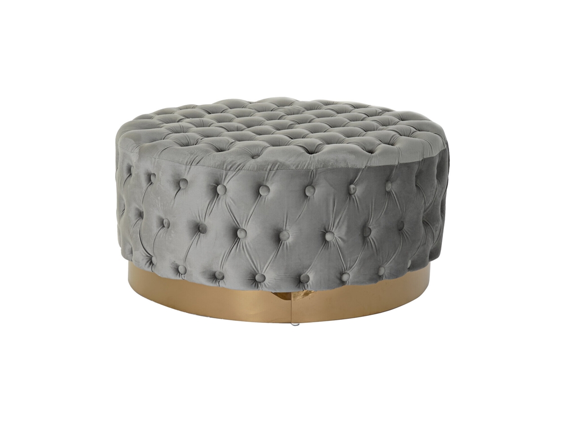 Reposapies Poliester Mdf Gris 78x78x40cm