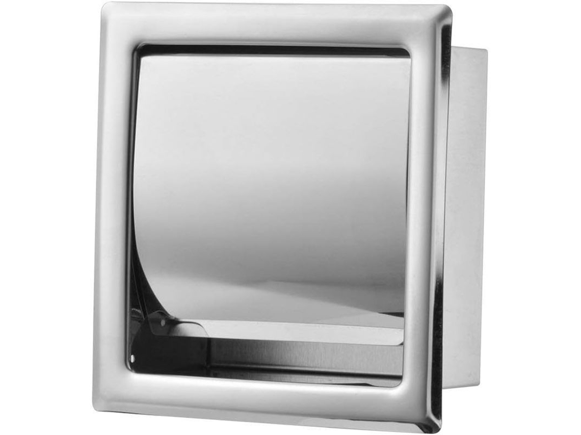 Portarrollos De Papel Higiénico Empotrado 2025 De Acero Inoxidable Pulido E Impermeable Para Baño