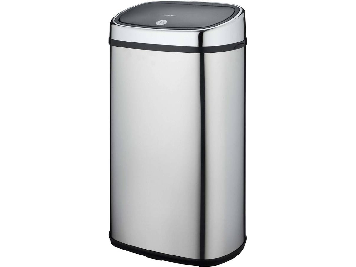 Basurero KITCHEN MOVE (Gris - Acero inoxidable - 58 L)