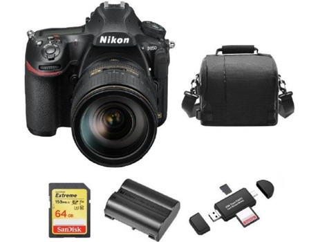 Kit Cámara Réflex NIKON D850 AF-S 24-120MM F4G ED VR + Tarjeta SD de 64GB + Funda para cámara + bateria EN-EL15A + Lector de Tarjeta de memória