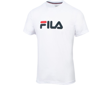 Camiseta de Hombre para Deporte FILA SPORT Logo Blanco (2XL)