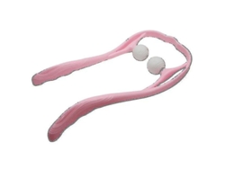Herramienta De Masaje Dual Para Cuello Y Hombros Alivia Presión Manos Control Mecánico Rosa