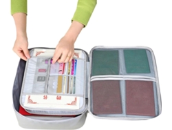 Archivador Ignífugo | Caja De Almacenamiento Segura, Impermeable Y Multicapa Ideal Para Documentos