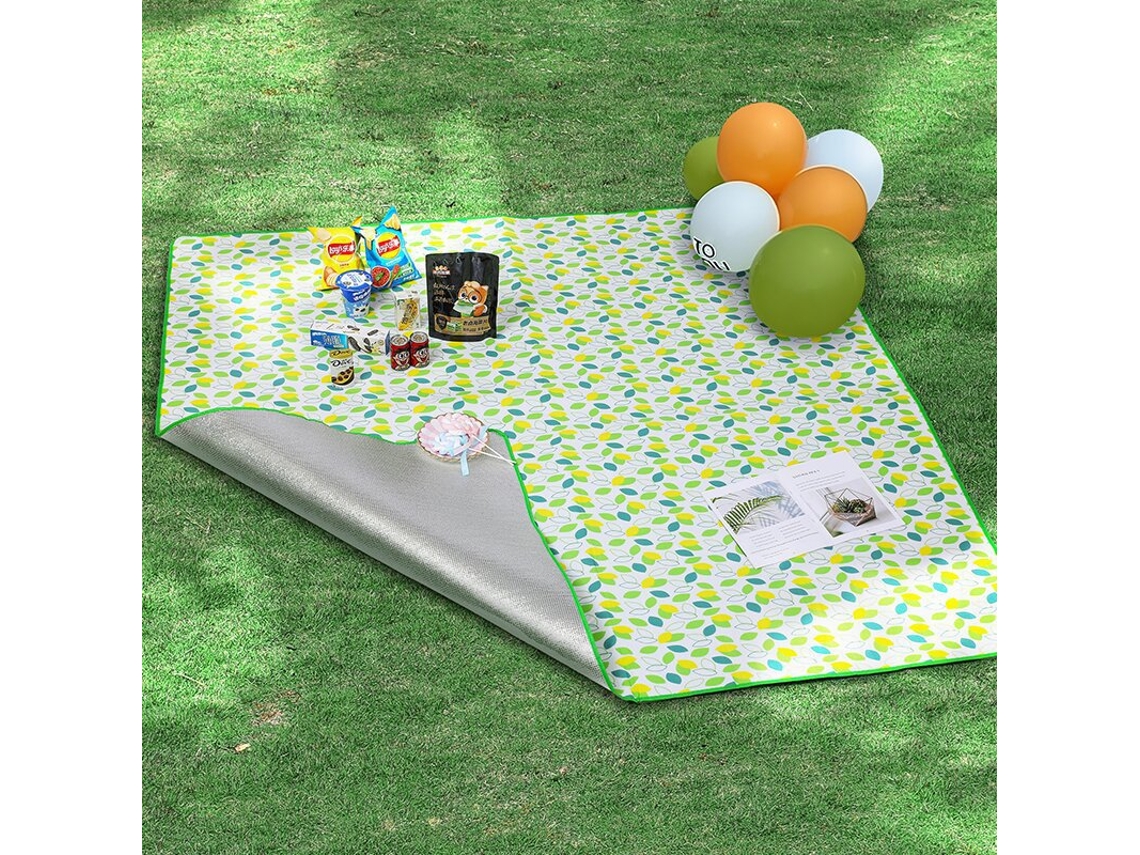 Manta De Picnic Recubierta De Película De Aluminio, 200x300cm, Impermeable, Aislante, Plegable, Adecuada Para Actividades Al Aire Libre En E