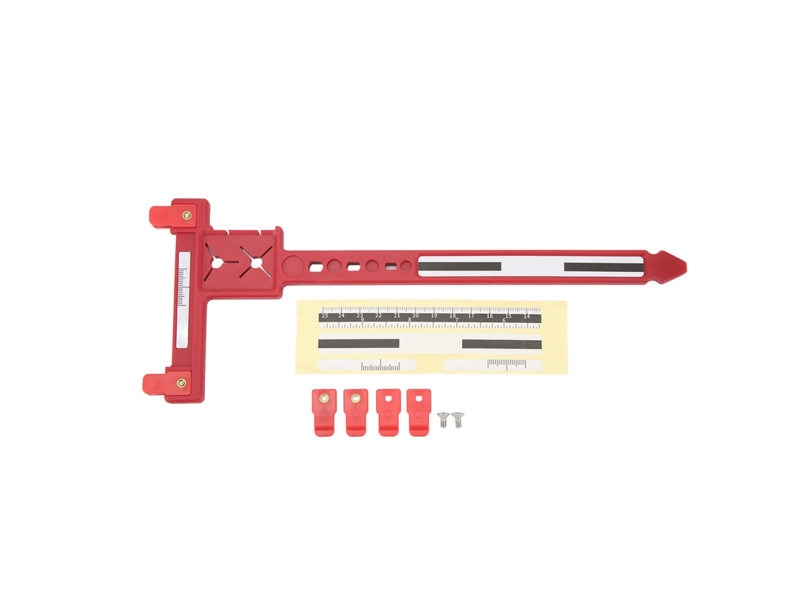 Escuadra En T De Plástico Para Arcos Recurvos Y Compuestos, Red Arrow Measurement