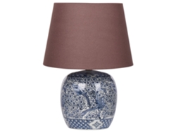 Lámpara de mesa BELIANI Neira de Porcelana Azul 35x35x46