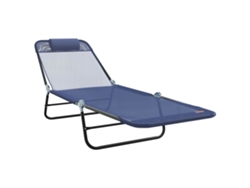 Tumbona plegable - Azul marino 182 x 55 x 85,5 cm HARLANV1