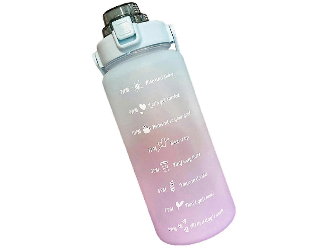 Botella Deportiva De 2000 Ml Con Temporizador, Botella Graduada Con Tapa Flip Rosewell