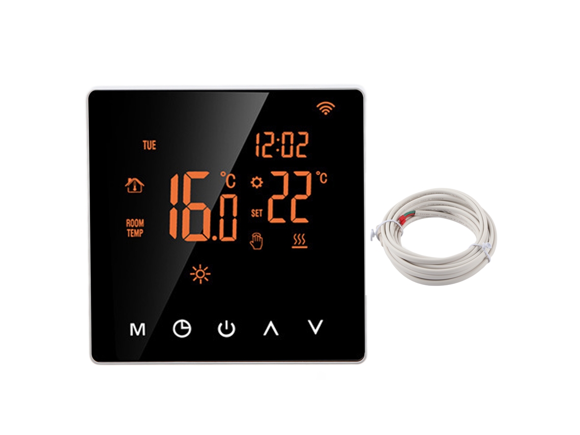 Termostato Inteligente Tuya Me81h De 230 V Y 16 A Con Wi-fi Y Pantalla Lcd Para Calefacción Eléctrica Por Suelo Radiante Y Caldera.