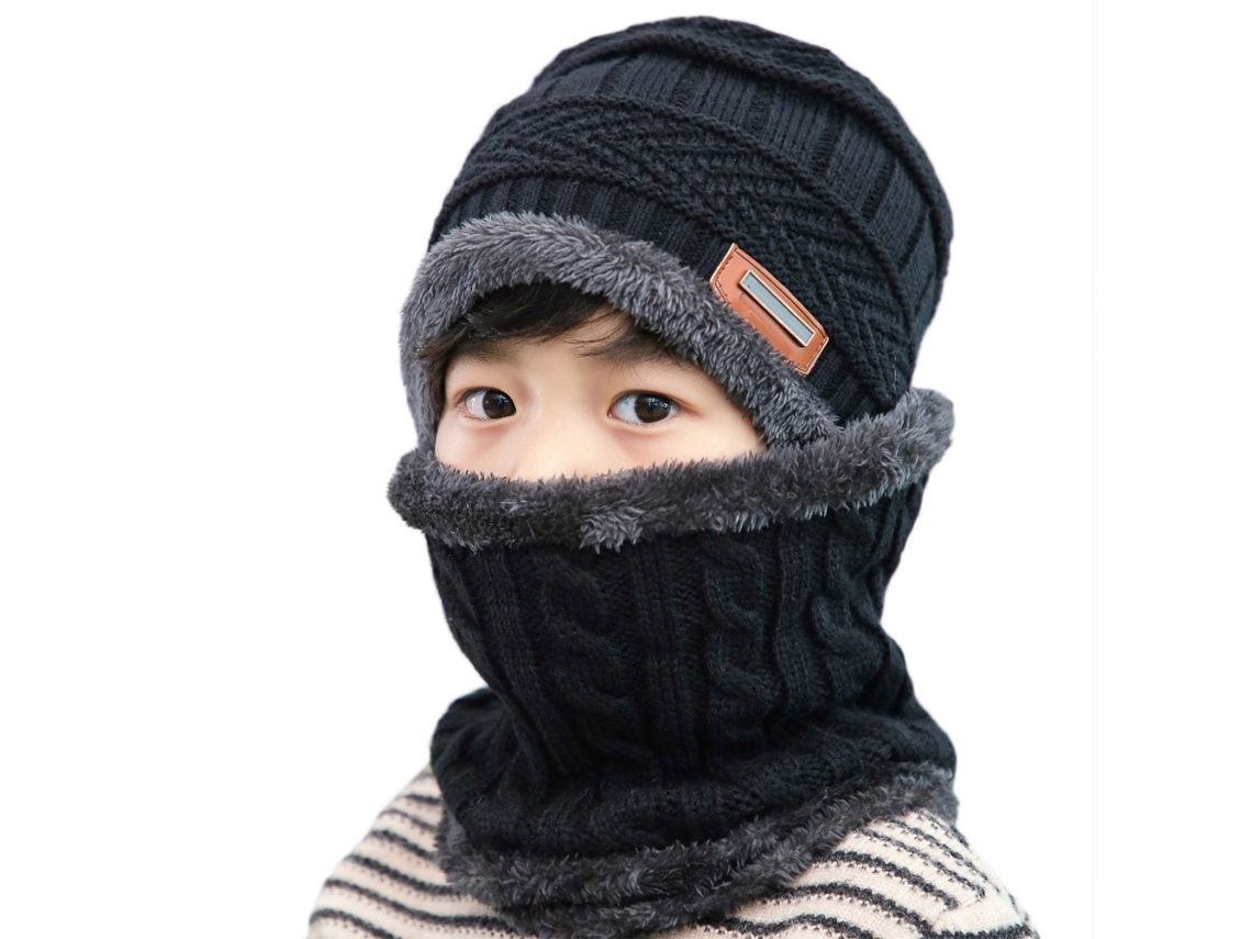 Conjunto De Gorro Y Bufanda De Invierno Para Niños Y Niñas, Regalo De Navidad, Forro Polar, De 2 A 8 Años.