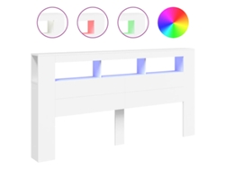Cabecero de madera blanca con luces LED MAISON EXCLUSIVE