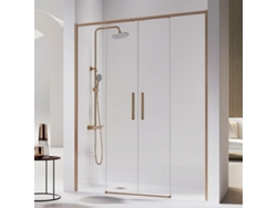 Frontal De Ducha 2 Fijos + 2 Puertas Correderas 150-152.6 Cm Delta 2 Bronce
