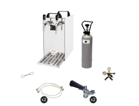 Dispensador de cerveza LINDR Kontakt 40, Refrigerador seco de 2 grifos, 50 litros/h Type A, Type M