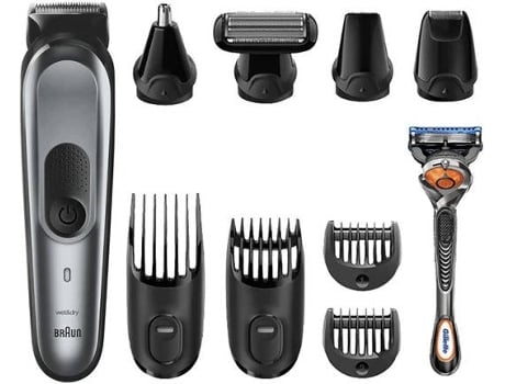 Afeitadora Multifunción BRAUN MGK S7 MGK72221 10 en 1 (Autonomía 100 min - Batería - 0.5 - 21 mm)